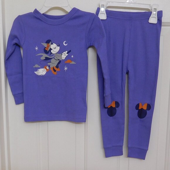 NWT 2pc Baby Gap Minnie Mouse Witch Halloween Pajamas sz 18-24 Months - Picture 1 of 1